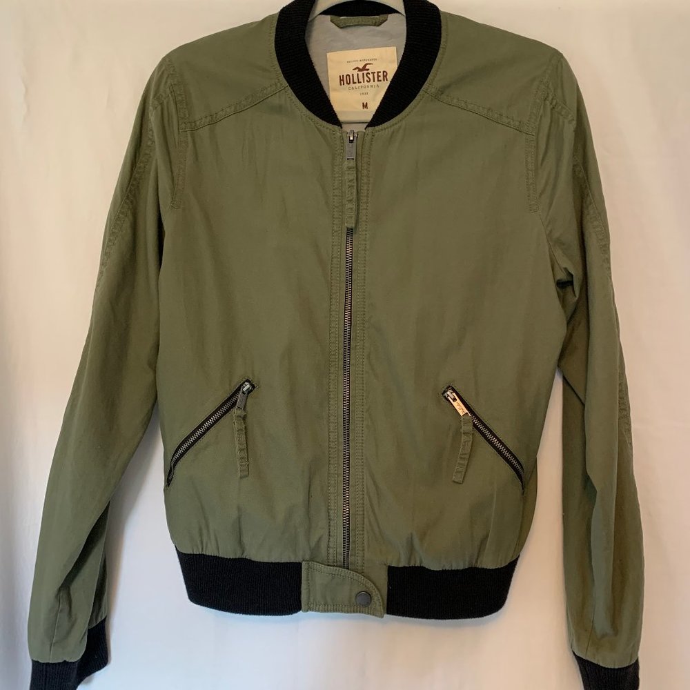 Army green bomber jacket